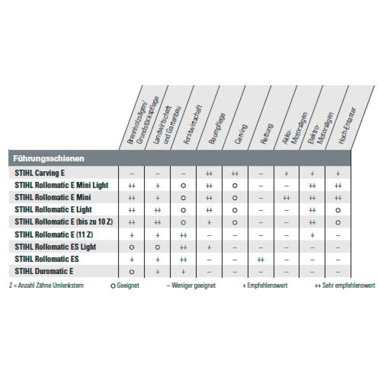 100011320 Schiene Rollomatic E, 3/8'' P, 9Z, 30 cm